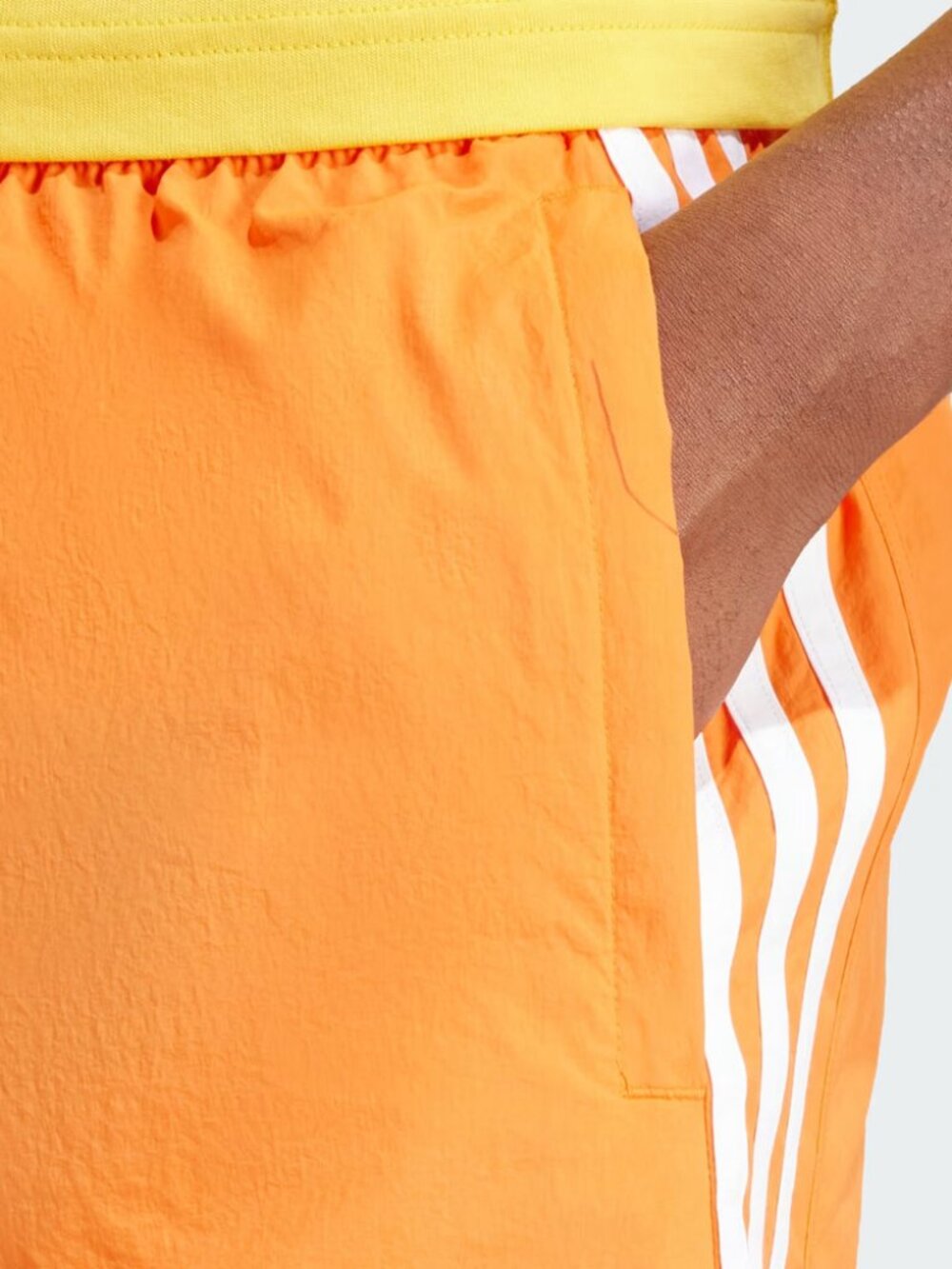 adidas Sprinter Shorts Bold Color Zipper Pockets Unlined Embroidered Logo - Picture 5 of 8